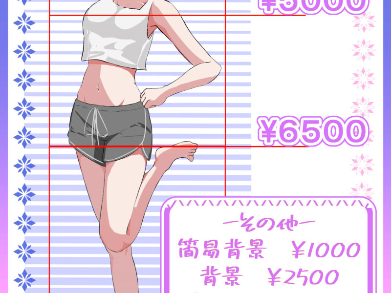 【一枚絵】【サムネやグッズに!】イラスト制作いたします!【キャラのみ】【女の子】