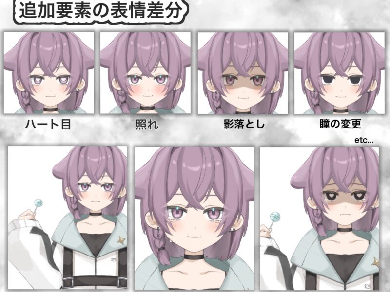 一括制作！男性・女性VTuberモデル制作します