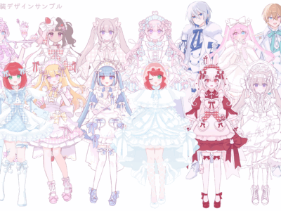 衣装デザイン、キャラデザ可能等身イラスト