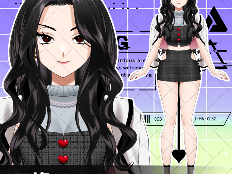 キャラデザ込み！パーツ分け立ち絵制作