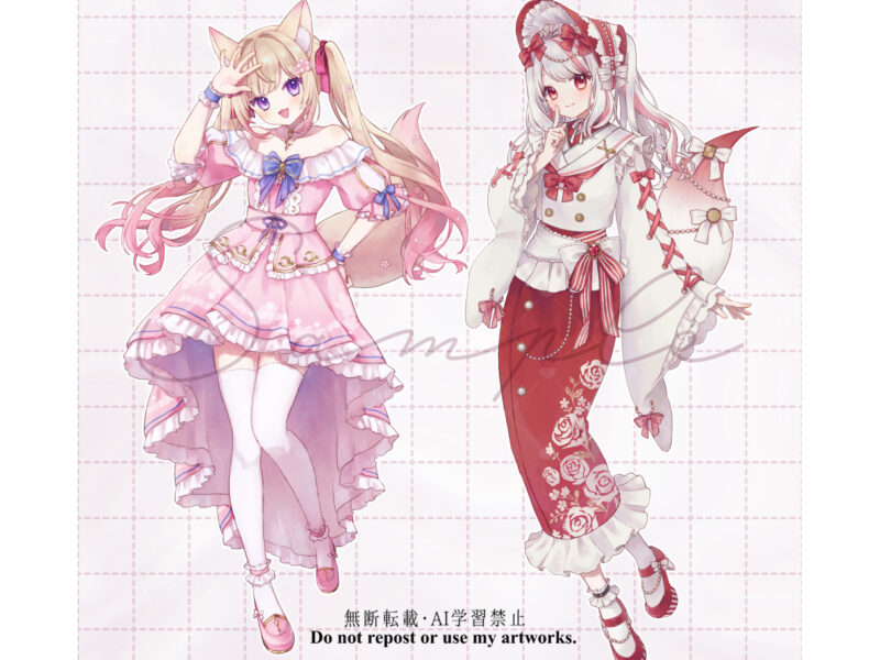 ディティールにこだわった立ち絵制作いたします！